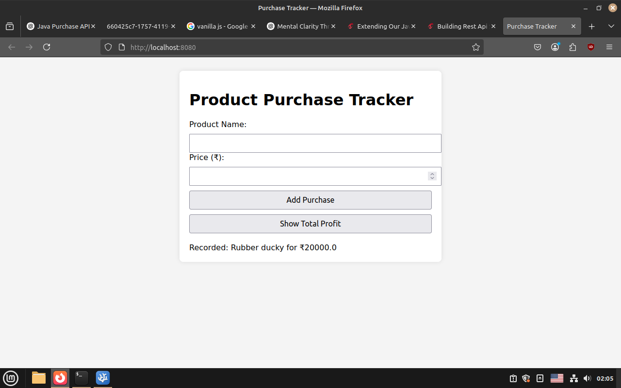 Purchasing product